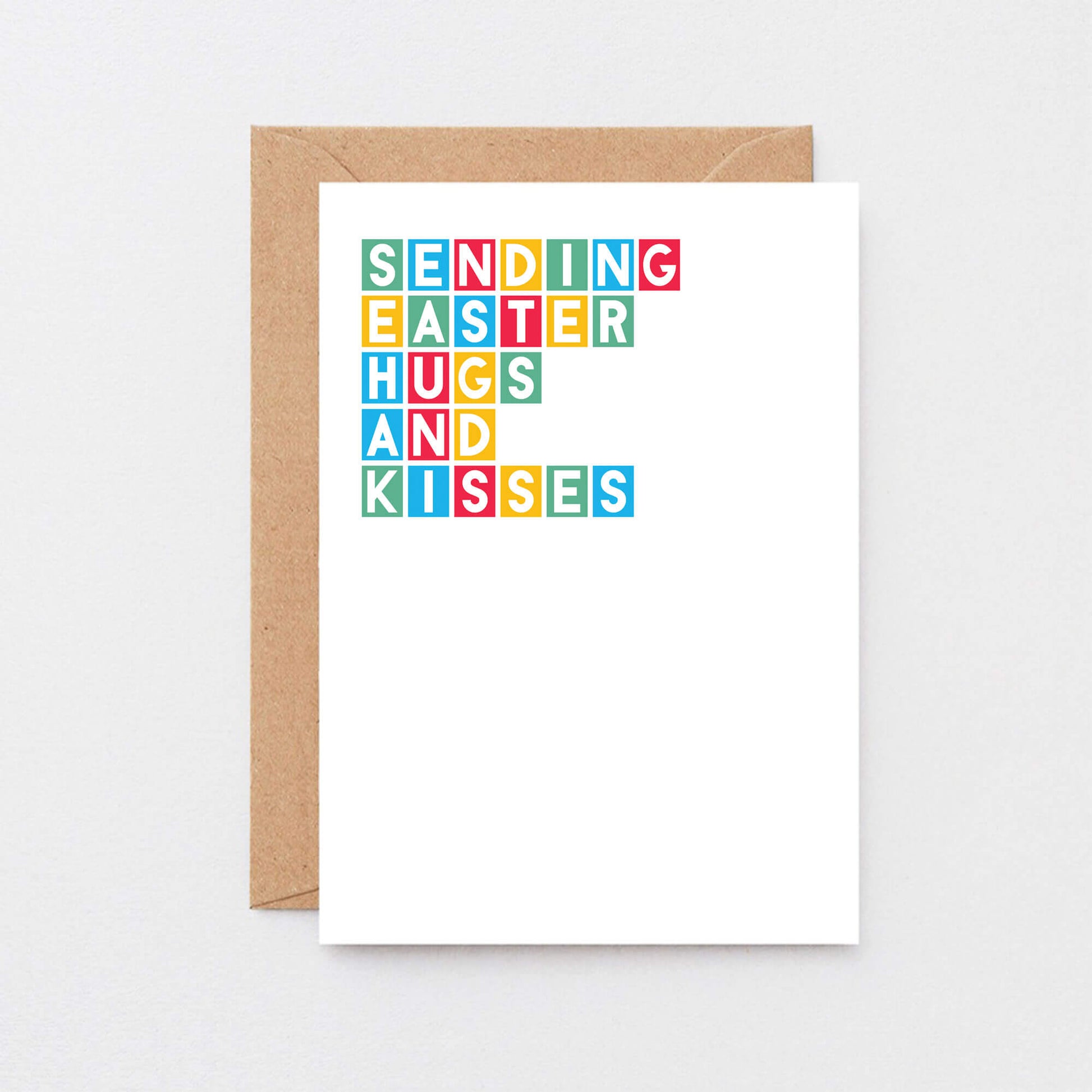 Easter Card by SixElevenCreations. Reads Sending Easter hugs and kisses. Product Code SEH0008A6
