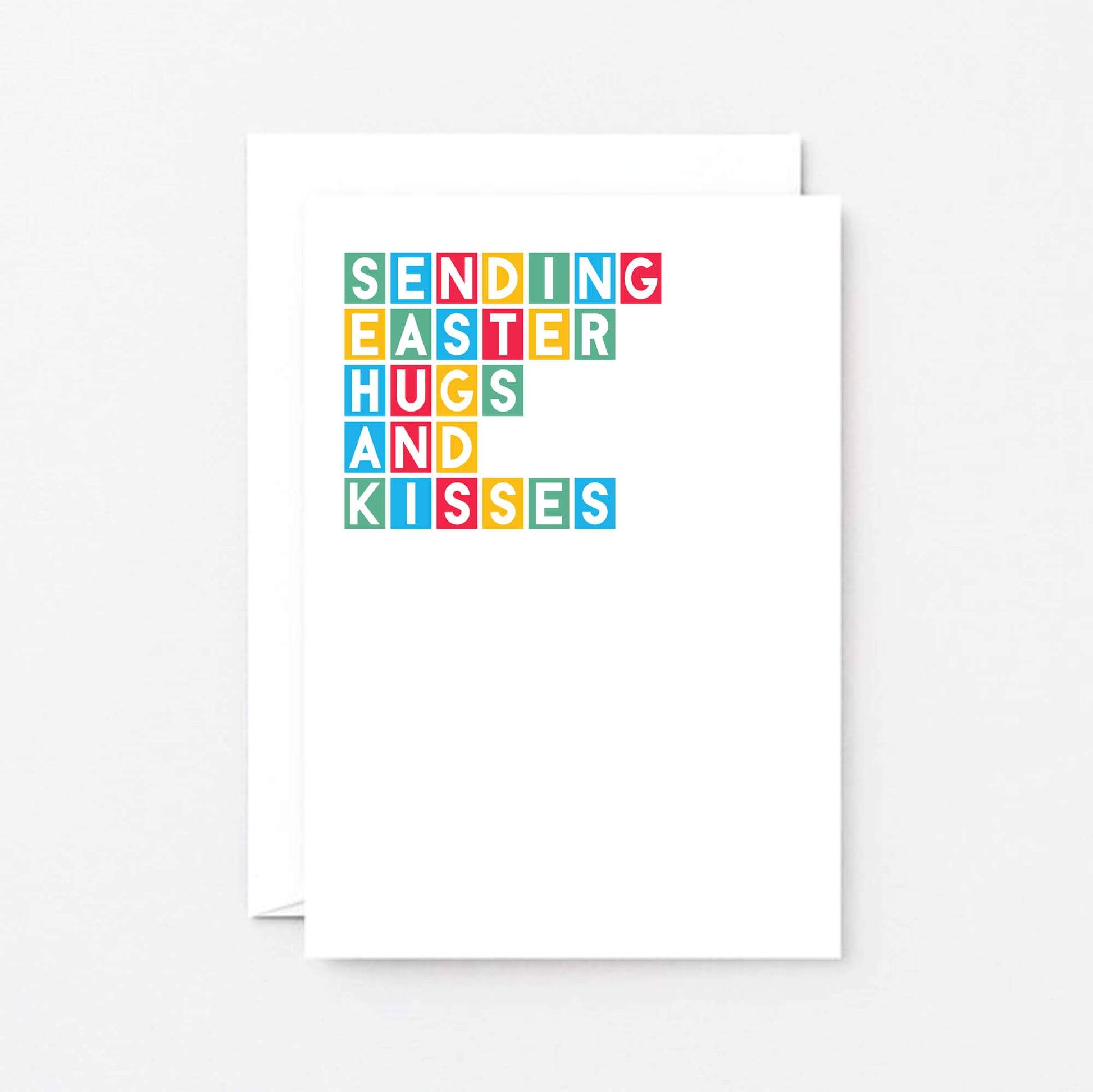 Easter Card by SixElevenCreations. Reads Sending Easter hugs and kisses. Product Code SEH0008A6