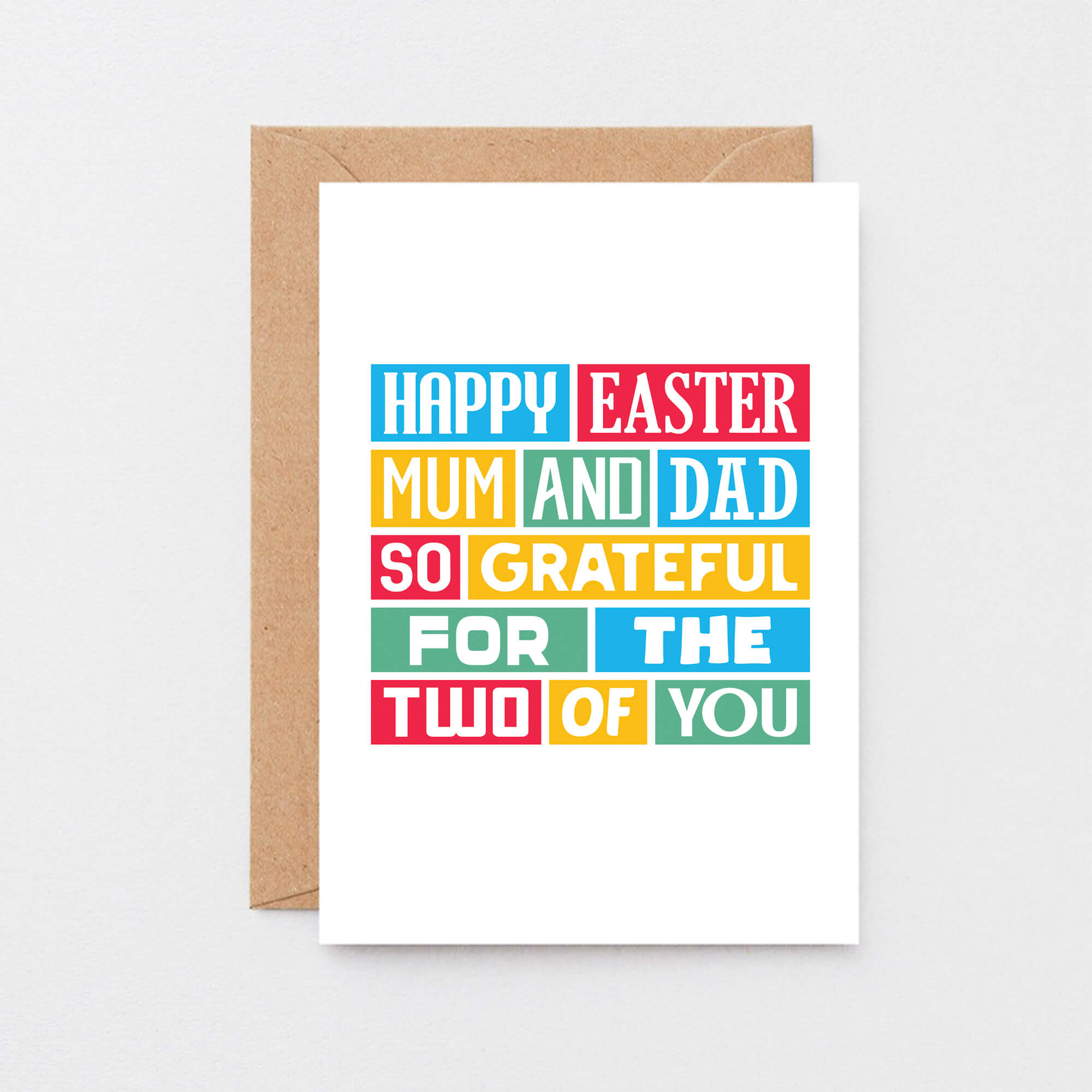 Easter Card For Parents by SixElevenCreations. Reads Happy Easter Mum and Dad. So grateful for the two of you. Product Code SEH0009A6