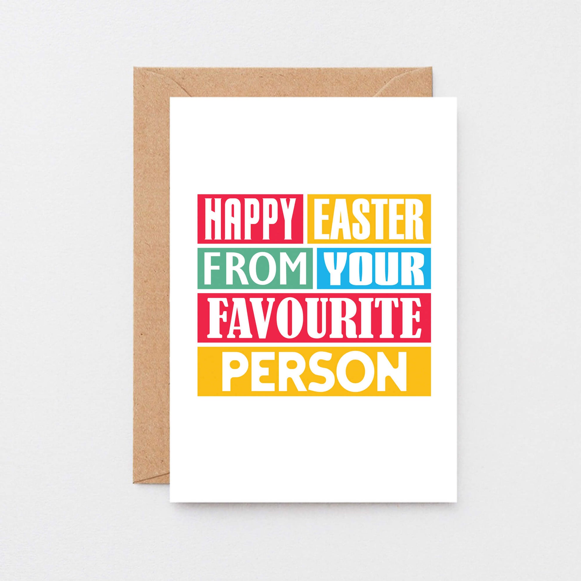 Easter Card by SixElevenCreations. Reads Happy Easter from your favourite person. Product Code SEH0010A6