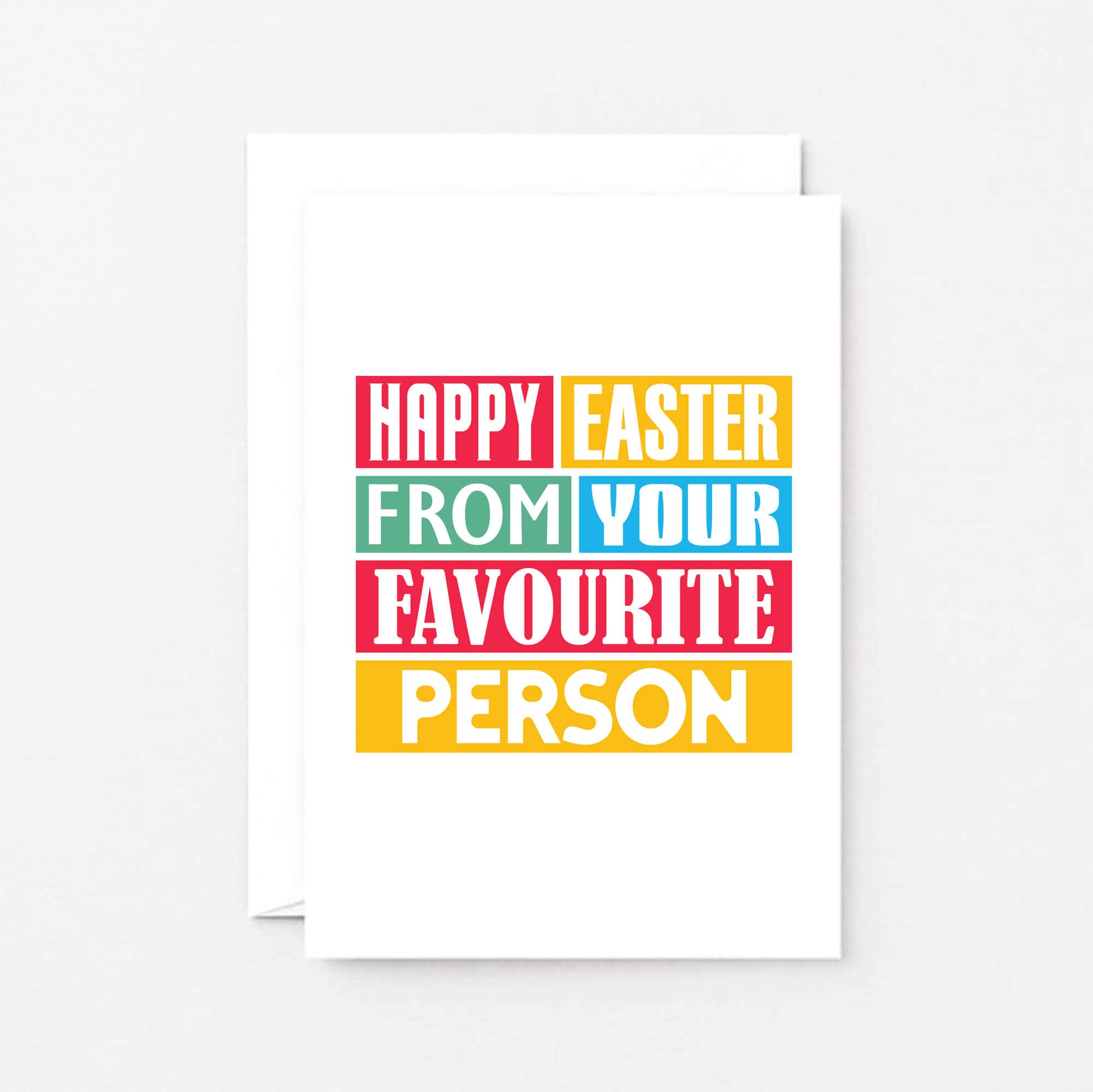 Easter Card by SixElevenCreations. Reads Happy Easter from your favourite person. Product Code SEH0010A6