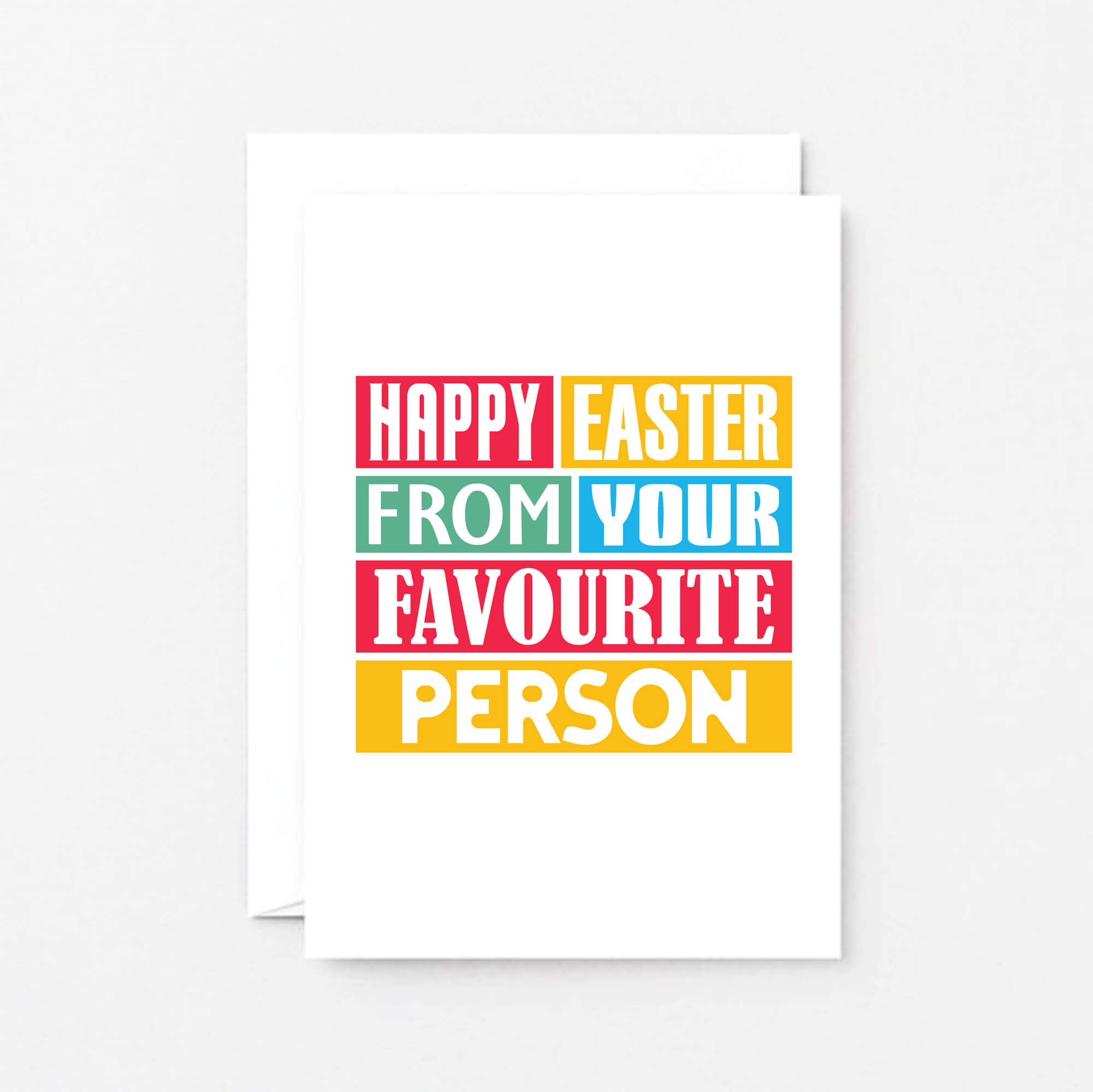 Easter Card by SixElevenCreations. Reads Happy Easter from your favourite person. Product Code SEH0010A6