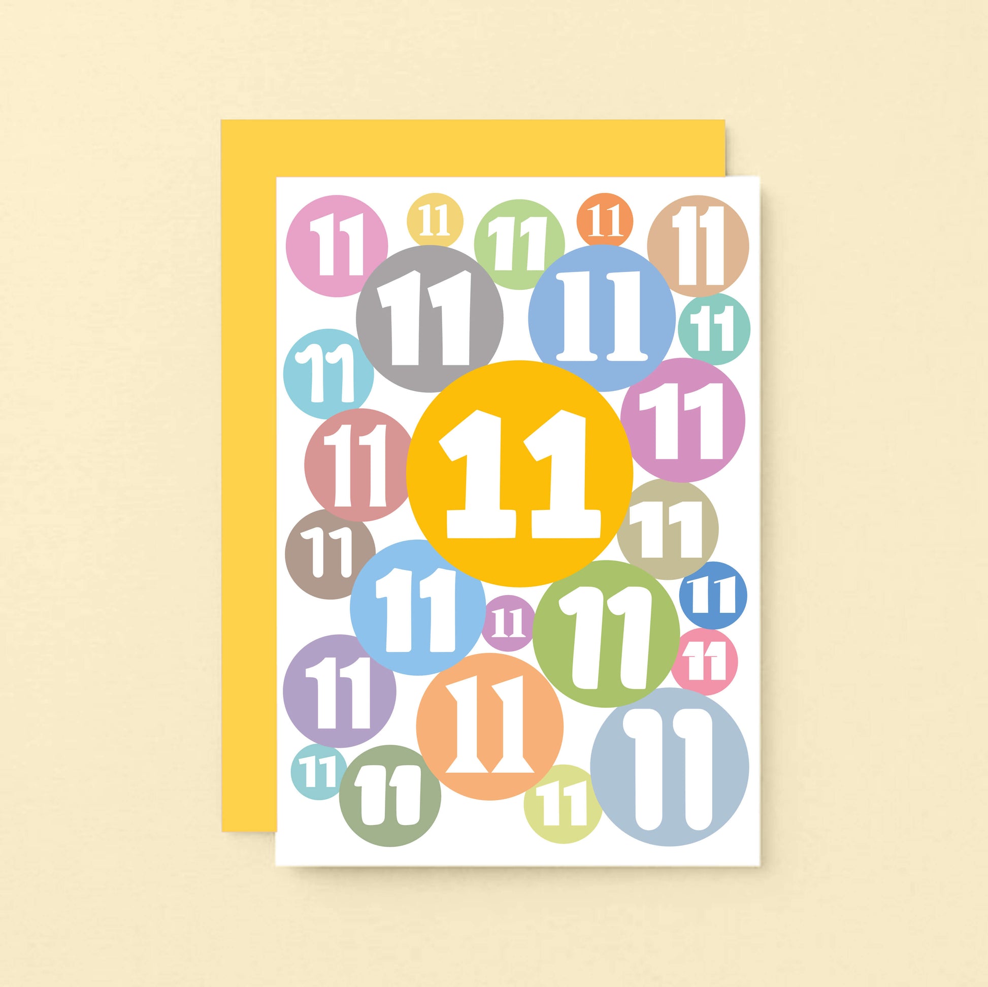11th Birthday Card by SixElevenCreations. Product Code SE2081A6