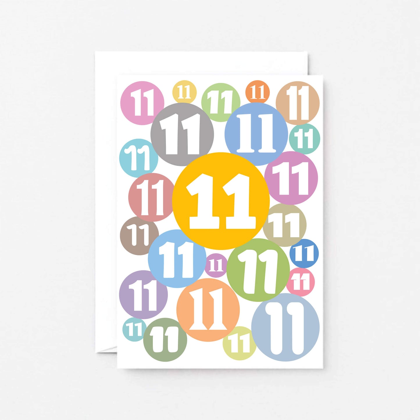 11th Birthday Card by SixElevenCreations. Product Code SE2081A6
