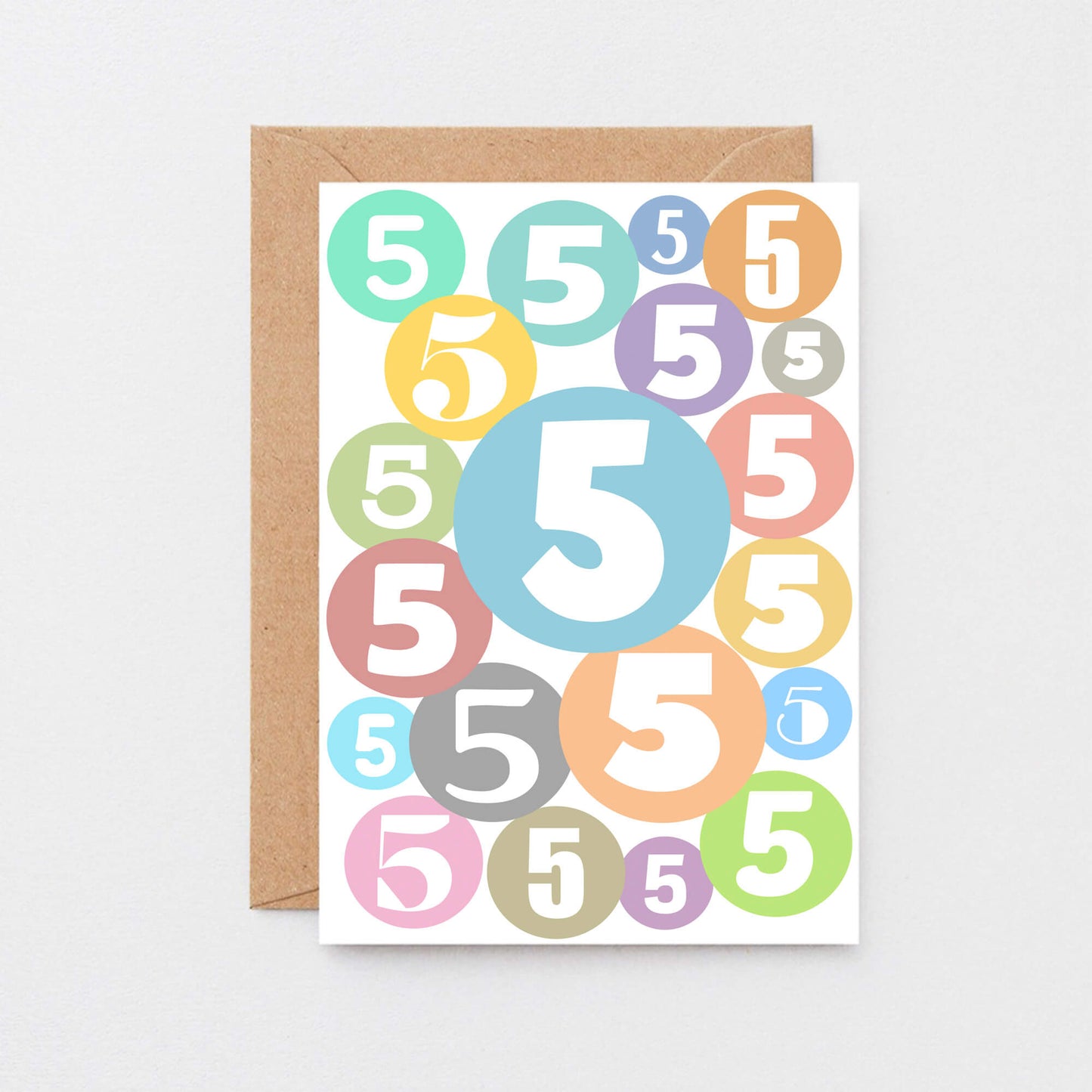 5th Birthday Card by SixElevenCreations. Product Code SE2065A6