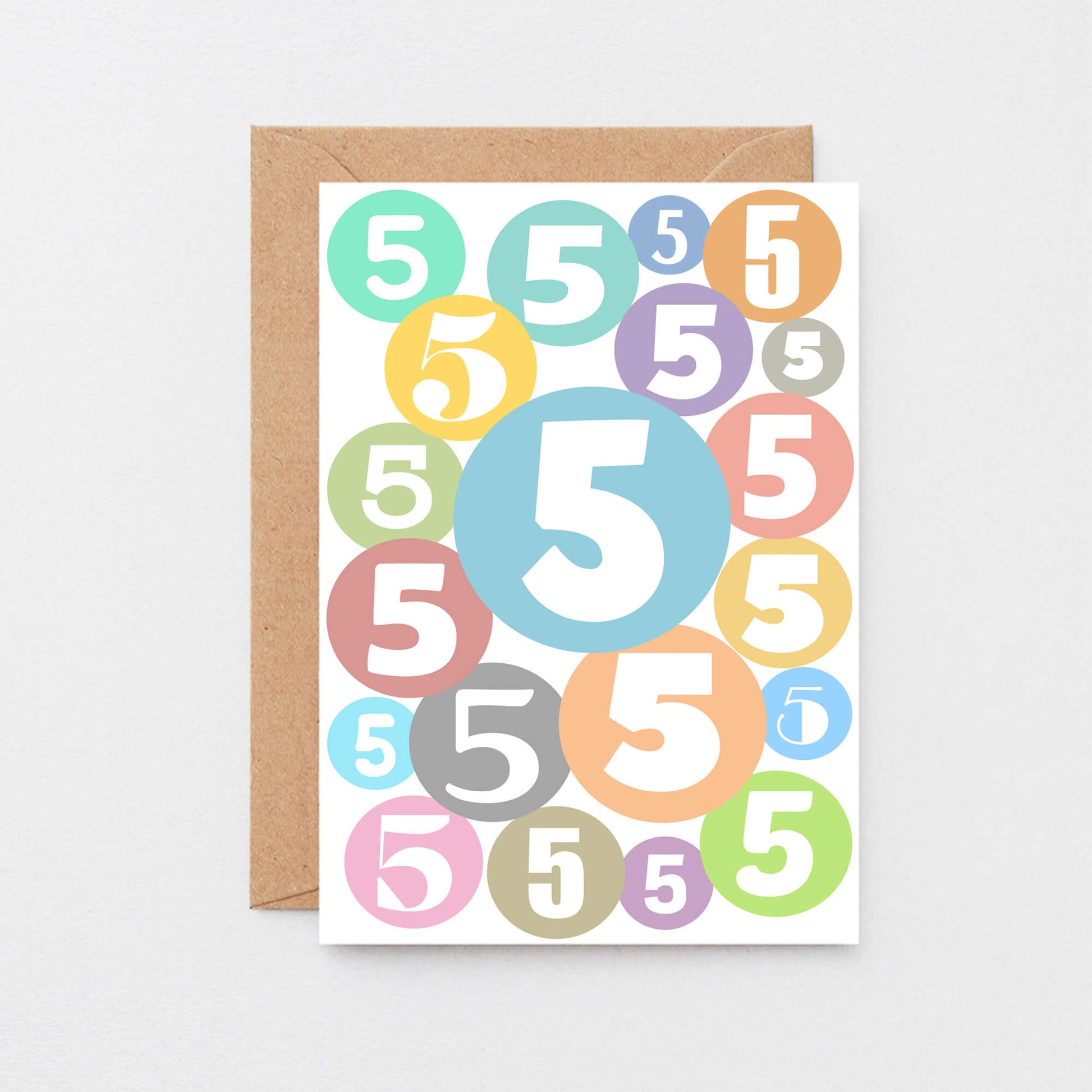 5th Birthday Card by SixElevenCreations. Product Code SE2065A6