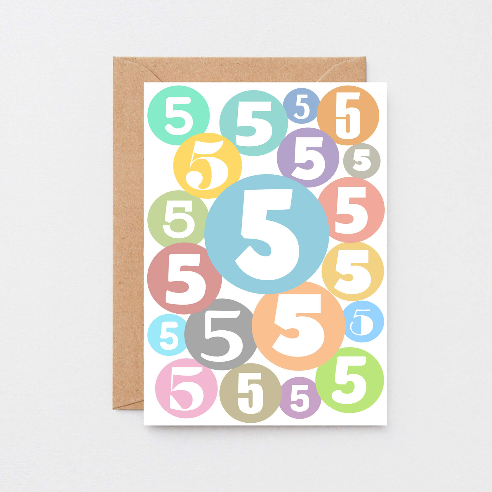 5th Birthday Card by SixElevenCreations. Product Code SE2065A6