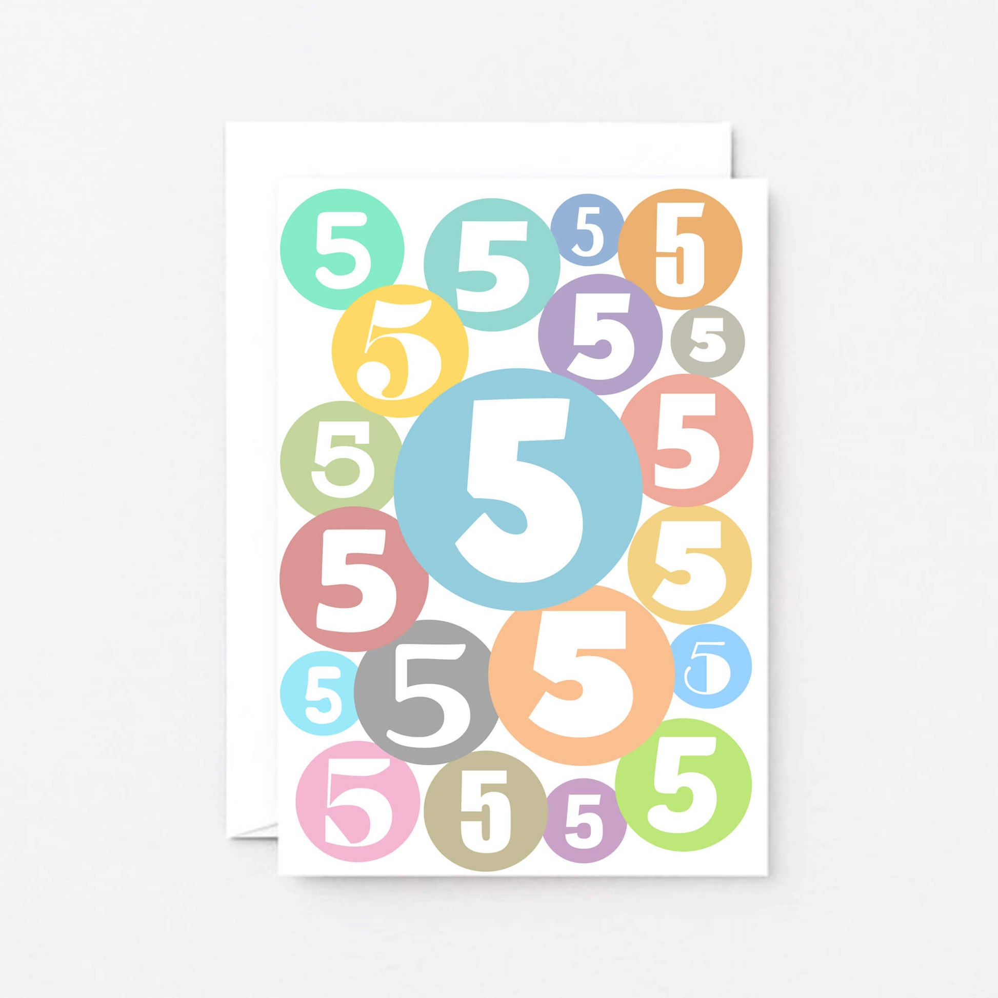 5th Birthday Card by SixElevenCreations. Product Code SE2065A6