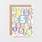 Big 5th Birthday Card by SixElevenCreations. Product Code SE2065A5