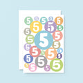 Big 5th Birthday Card by SixElevenCreations. Product Code SE2065A5