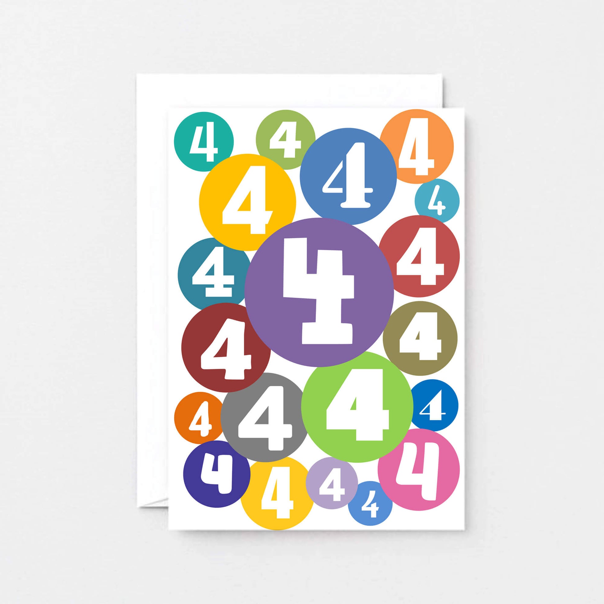 4th Birthday Card by SixElevenCreations. Product Code SE2064A6