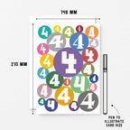 Big 4th Birthday Card by SixElevenCreations. Product Code SE2064A5