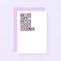 Encouragement Card by SixElevenCreations. Reads You can and you will. Product Code SE0334A6