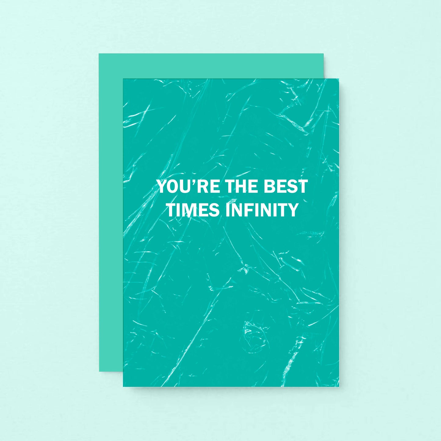 Friendship Card by SixElevenCreations. Reads You're the best times infinity. Product Code SE3056A6