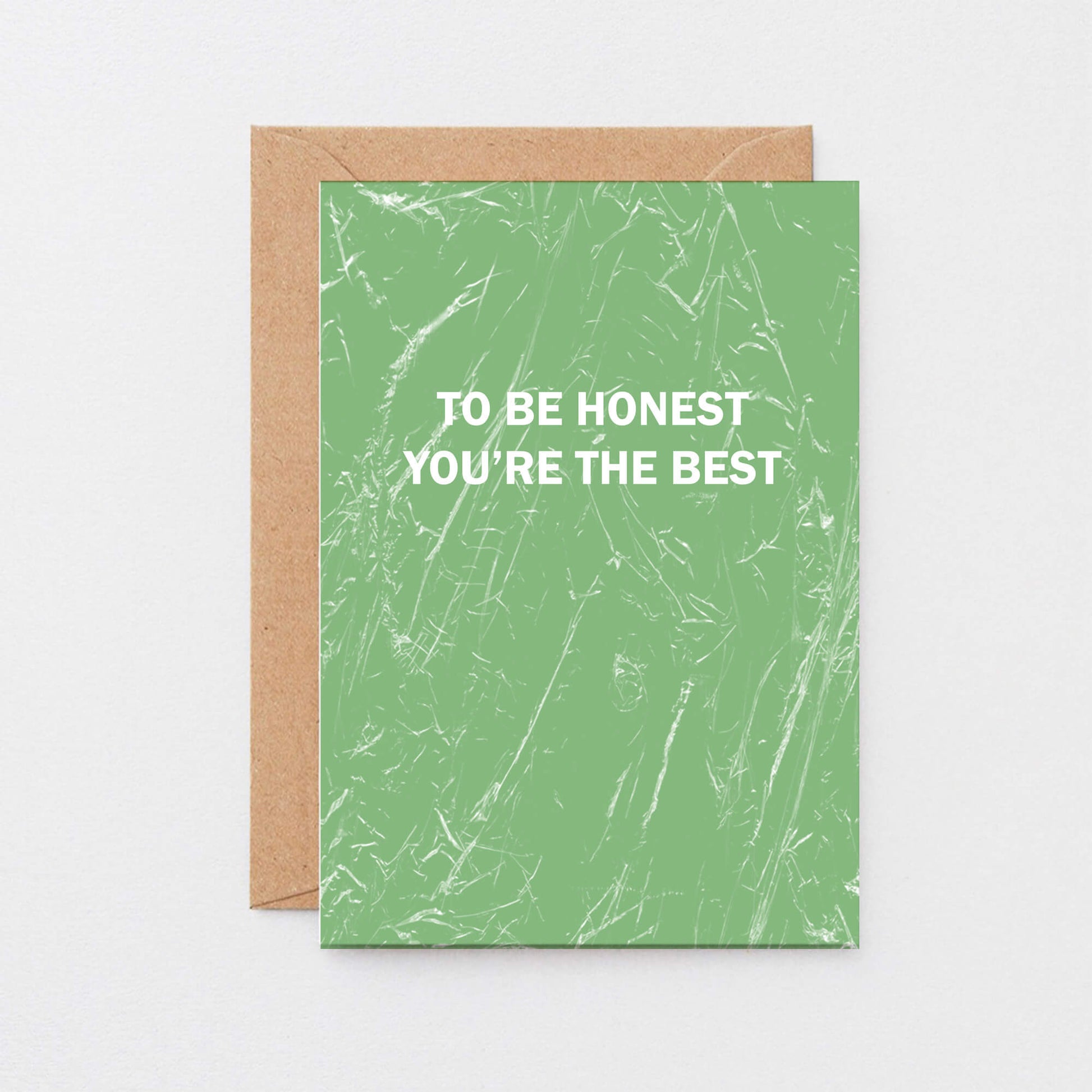 Friendship Card by SixElevenCreations. Reads To be honest You're the best. Product Code SE3059A6