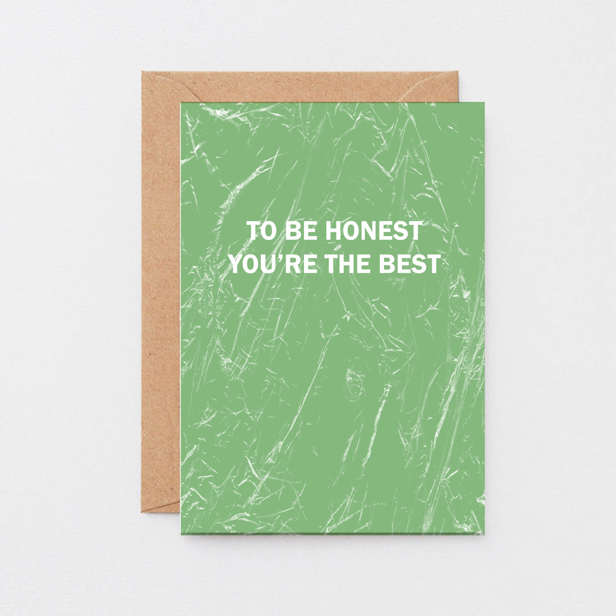 Friendship Card by SixElevenCreations. Reads To be honest You're the best. Product Code SE3059A6