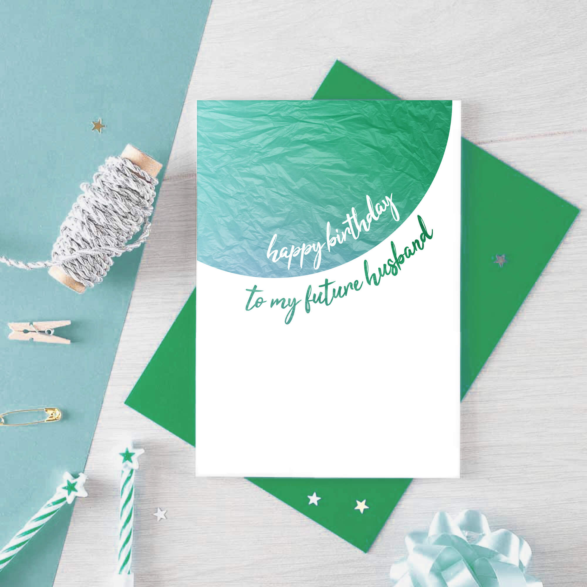 Birthday Card by SixElevenCreations. Reads Happy birthday to my future husband. Product Code SE2501A6