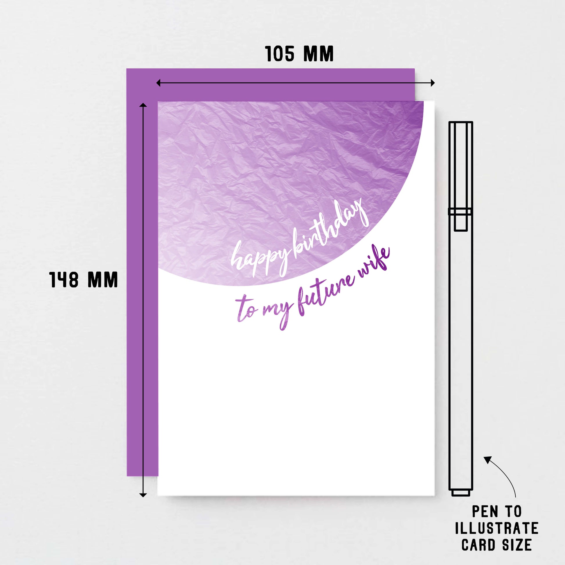Birthday Card by SixElevenCreations. Reads Happy birthday to my future wife. Product Code SE2502A6