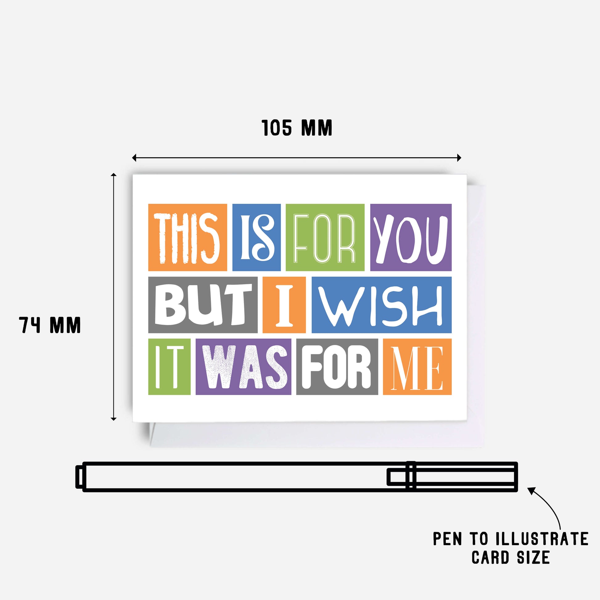 Giftcard Holder by SixElevenCreations. Reads This is for you but I wish it was for me. Product Code SES0011A7
