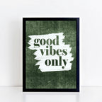 Good Vibes Only Word Art by SixElevenCreations. Product Code SEP0704