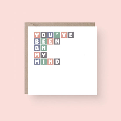You've Been On My Mind Card by SixElevenCreations. Product Code SE0009SQ