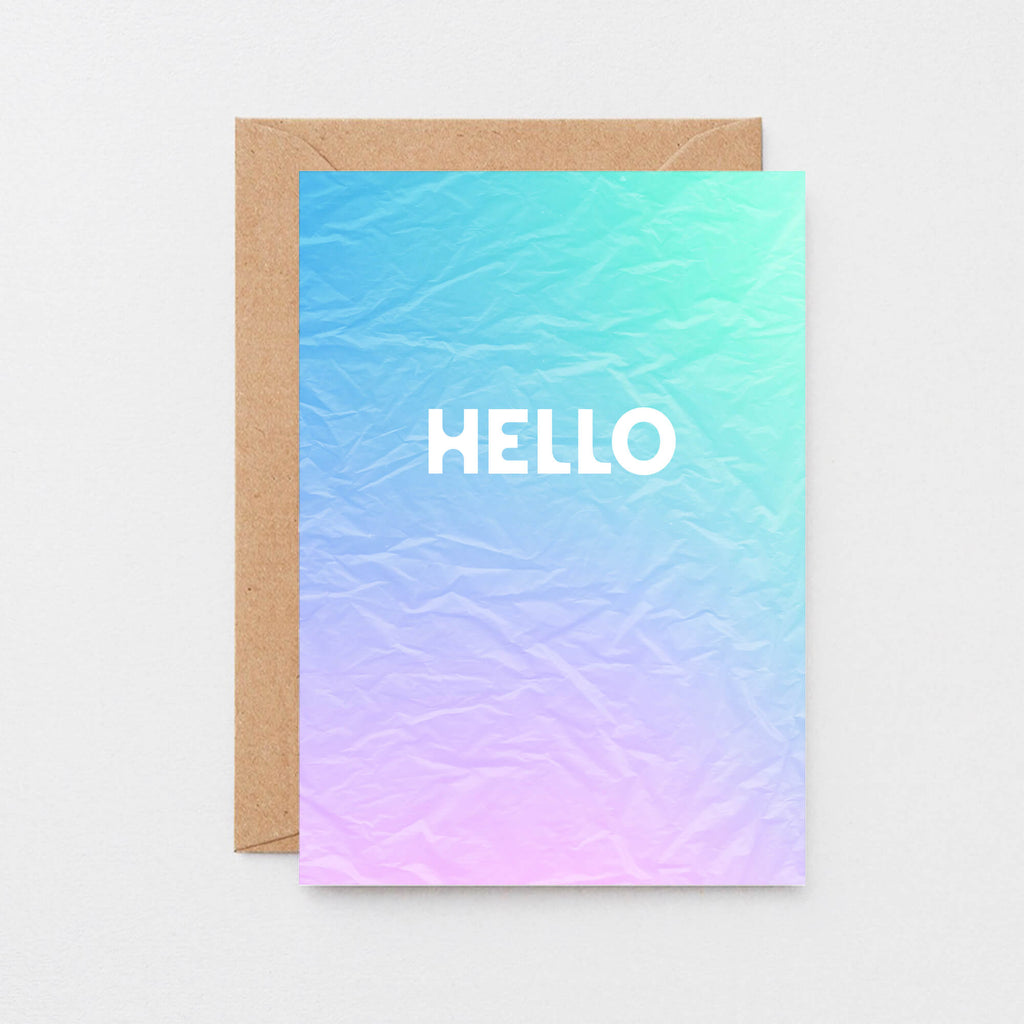 Hello Card by SixElevenCreations. Product Code SE4001A6