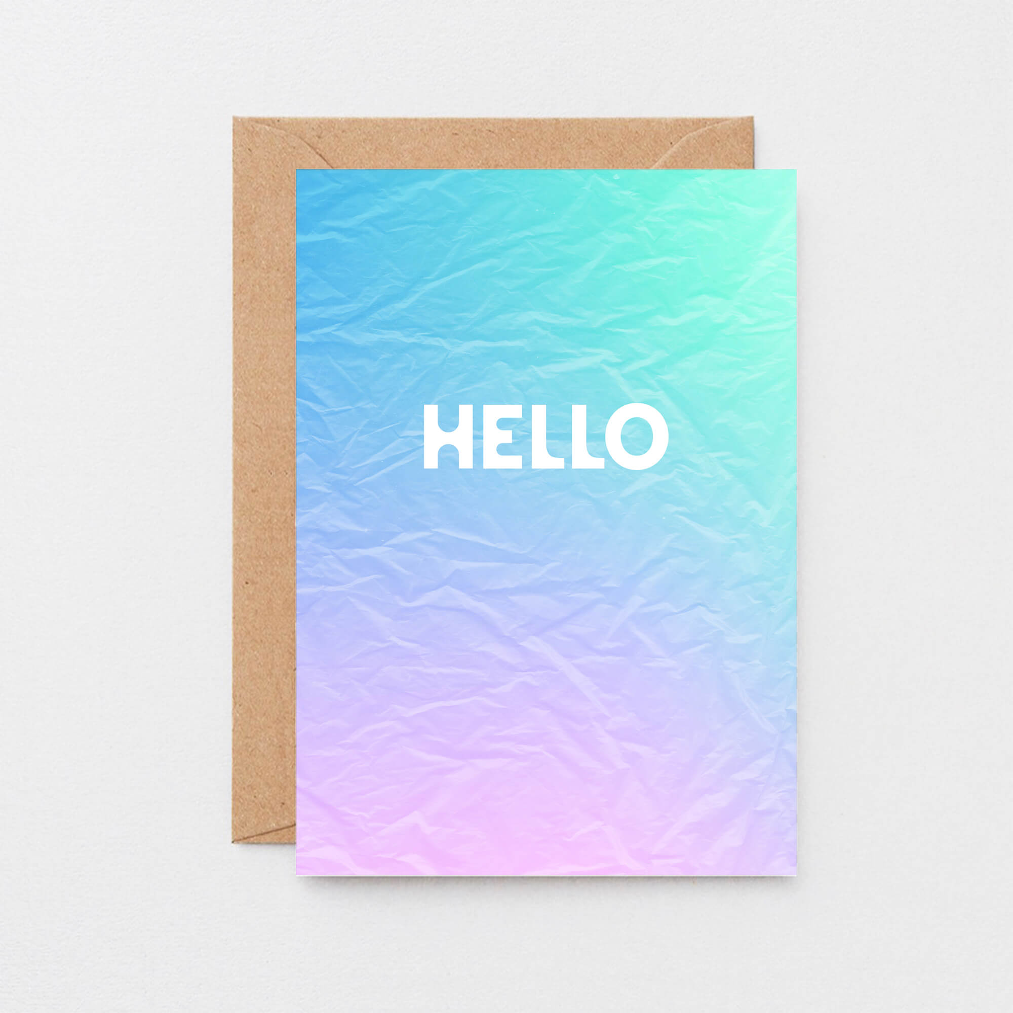 Hello Card by SixElevenCreations. Product Code SE4001A6