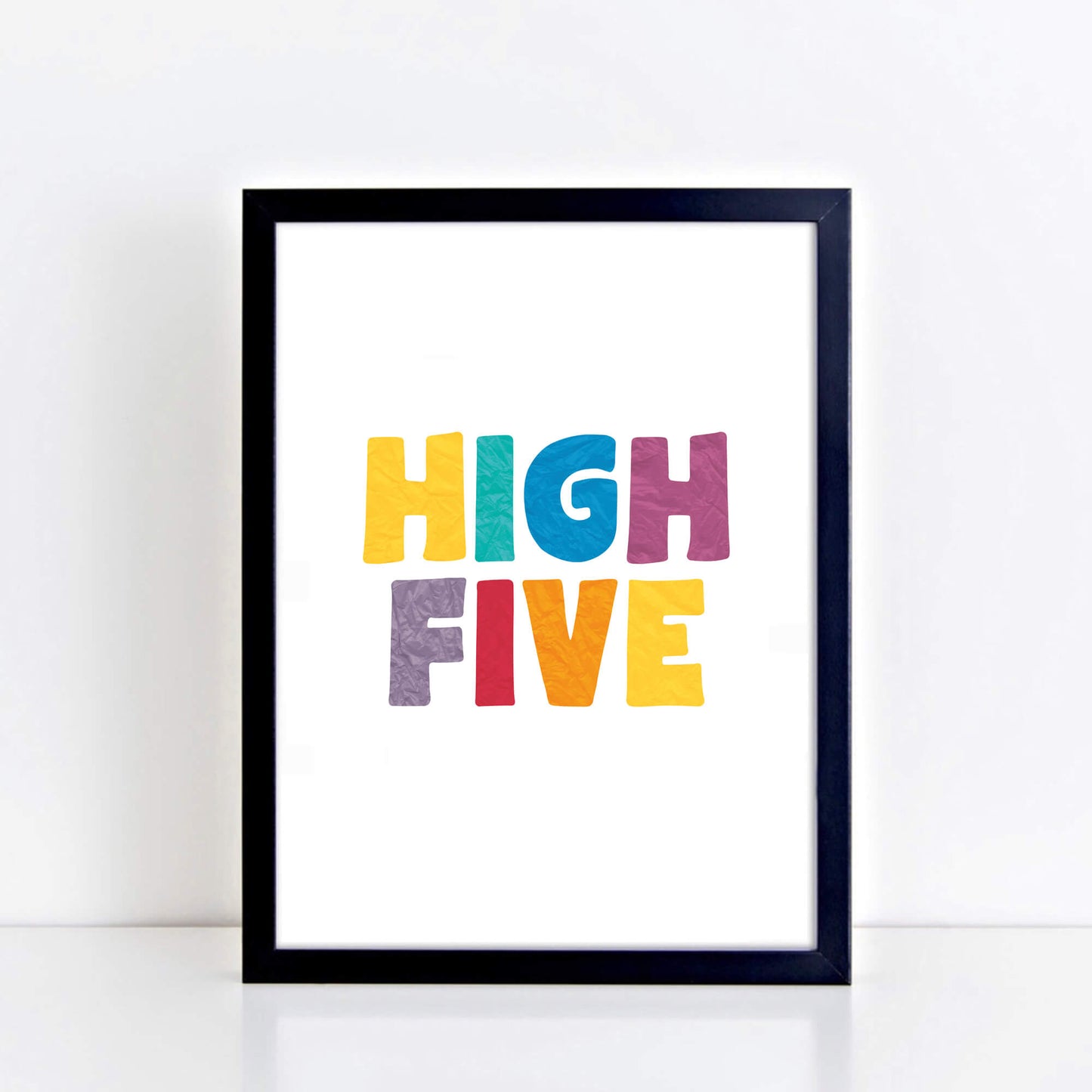 Colourful High Five Poster by SixElevenCreations. Product Code SEP0510
