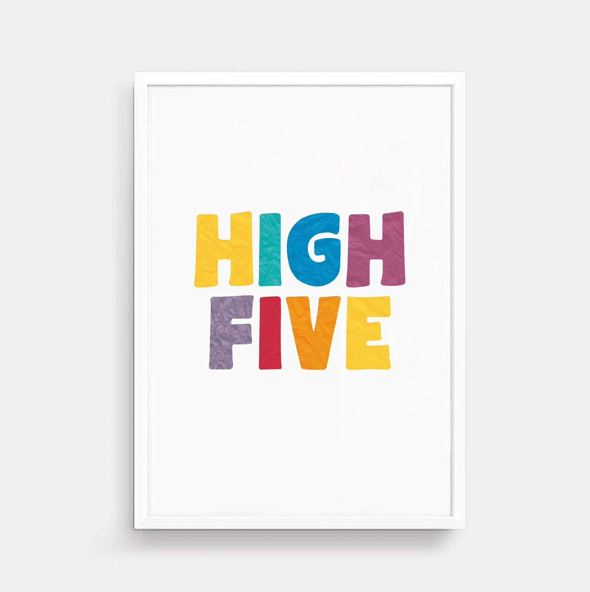 Colourful High Five Poster by SixElevenCreations. Product Code SEP0510