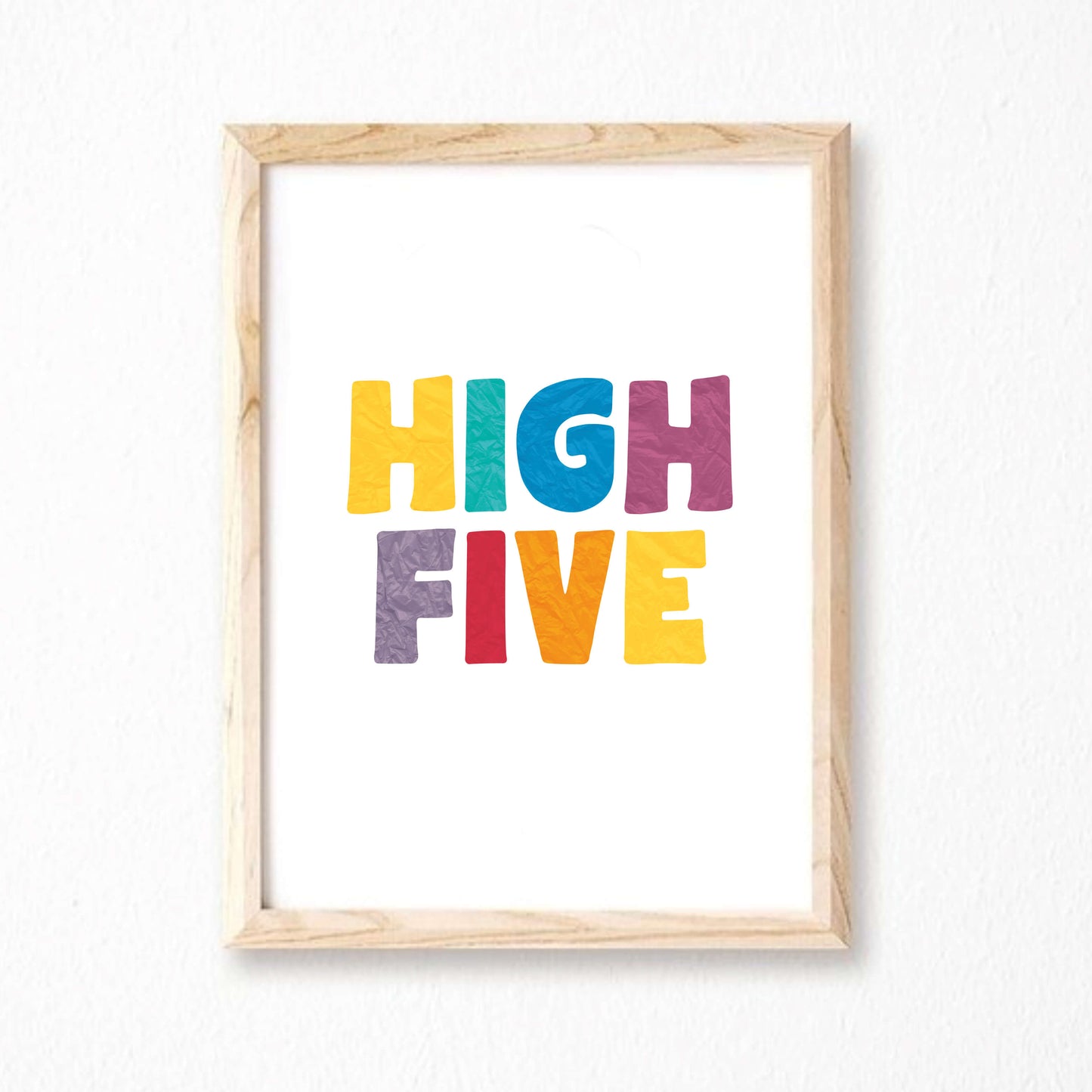 Colourful High Five Poster by SixElevenCreations. Product Code SEP0510