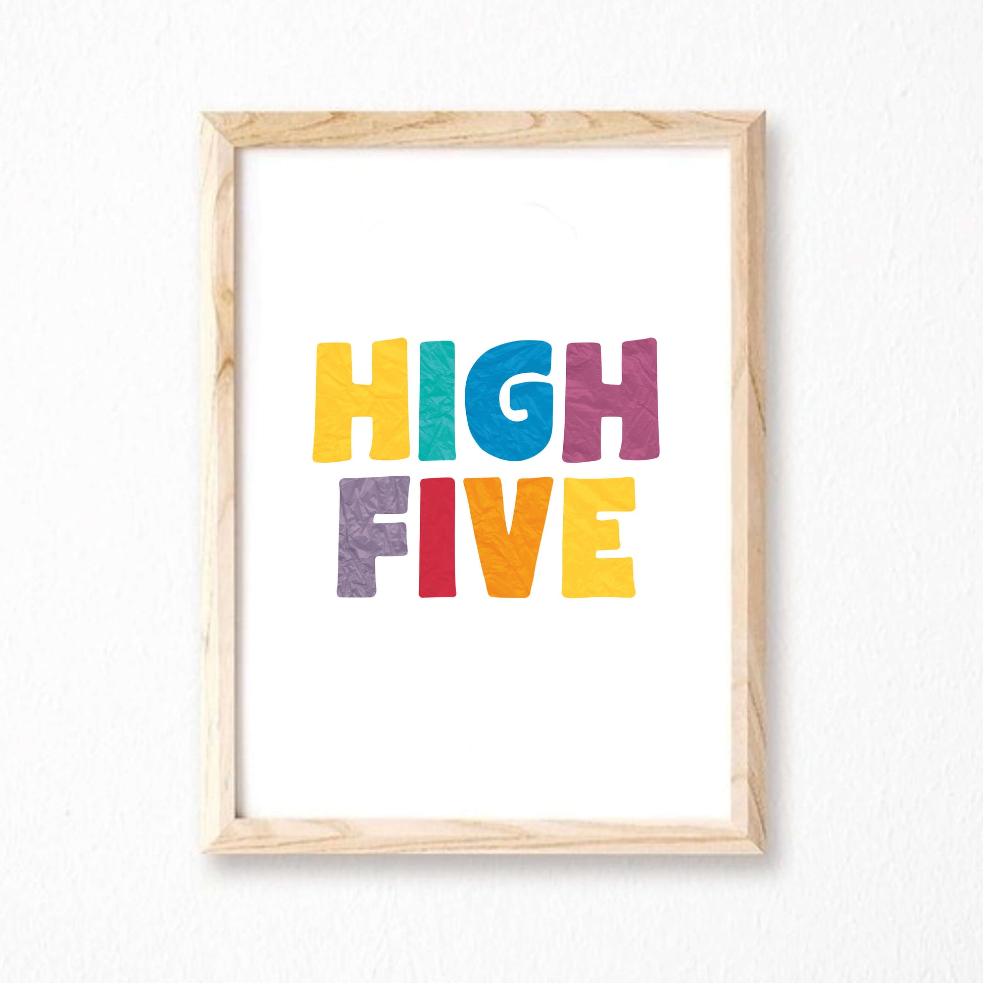 Colourful High Five Poster by SixElevenCreations. Product Code SEP0510