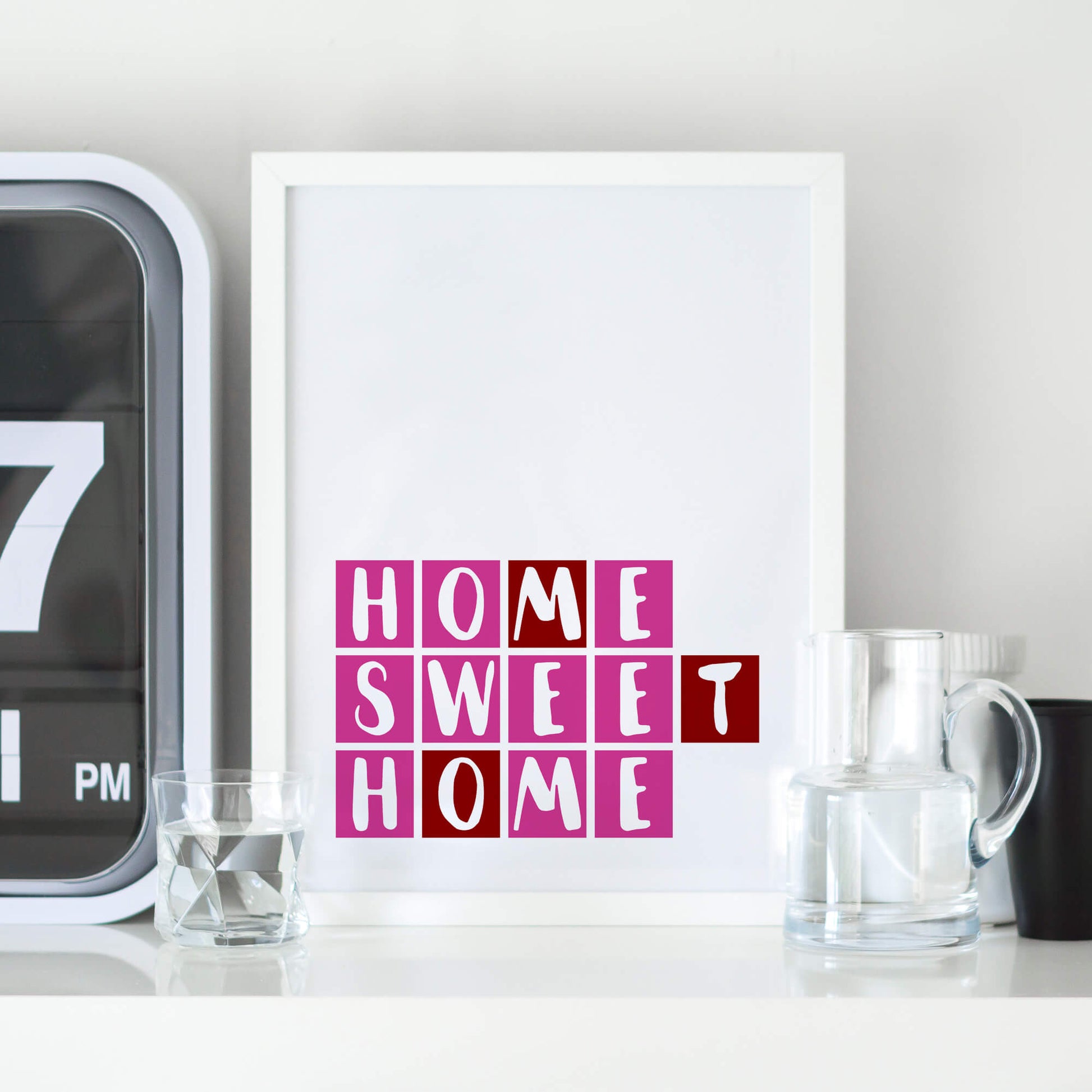 Home Sweet Home Wallprint by SixElevenCreations Product Code SEP0083