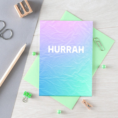 Hurrah Card by SixElevenCreations. Product Code SE4002A6