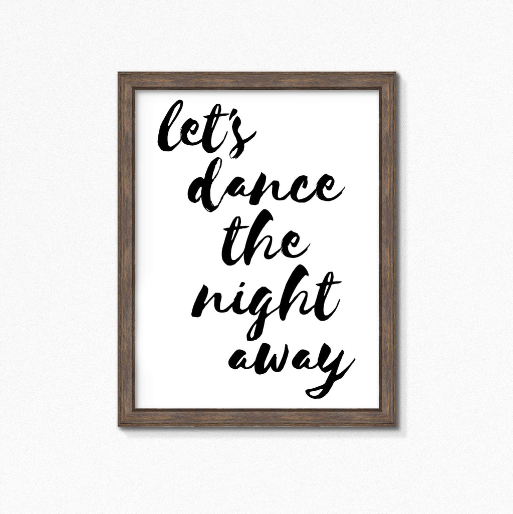 Let's Dance The Night Away Print by SixElevenCreations. Product Code SEP0110