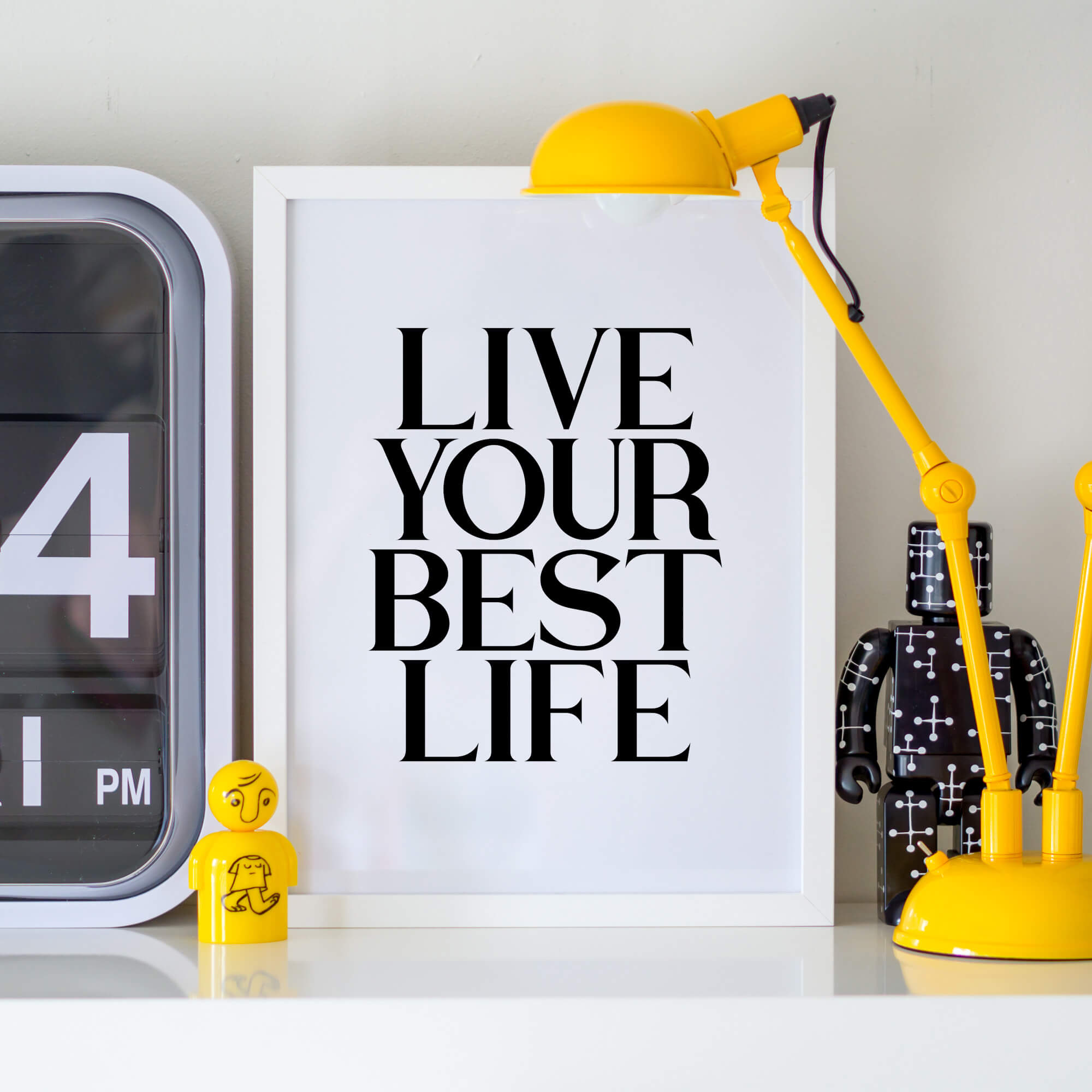 Live Your Best Life Word Print by SixElevenCreations. Product Code SEP0113