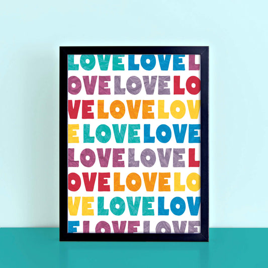 Love Art Print by SixElevenCreations. Product Code SEP0504