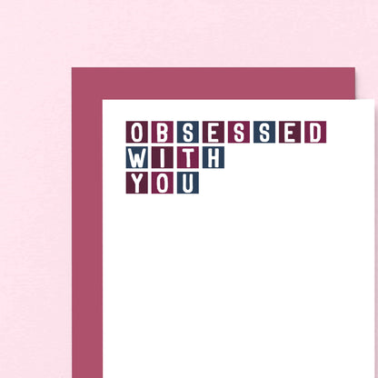 Obsessed With You Card by SixElevenCreations. Product Code SE0309A6