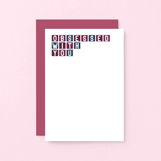 Obsessed With You Card by SixElevenCreations. Product Code SE0309A6