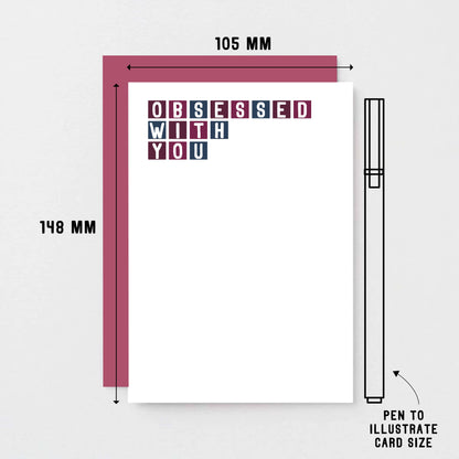 Obsessed With You Card by SixElevenCreations. Product Code SE0309A6