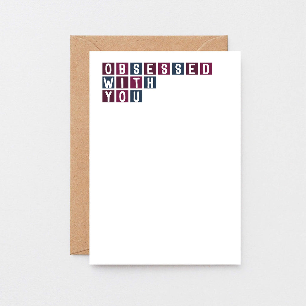Obsessed With You Card by SixElevenCreations. Product Code SE0309A6