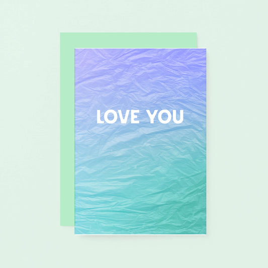 Love You Card by SixElevenCreations. Product Code SE4007A6