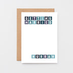 Wedding Card by SixElevenCreations. Reads Getting Married Hurrah. Product Code SE0244A6