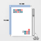 Miss You Card by SixElevenCreations. Reads Hello there I miss you. Product Code SE0324A6