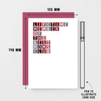 Mom Card by SixElevenCreations. Reads Lifetime member of the best moms club. Product Code SE0303A6_US