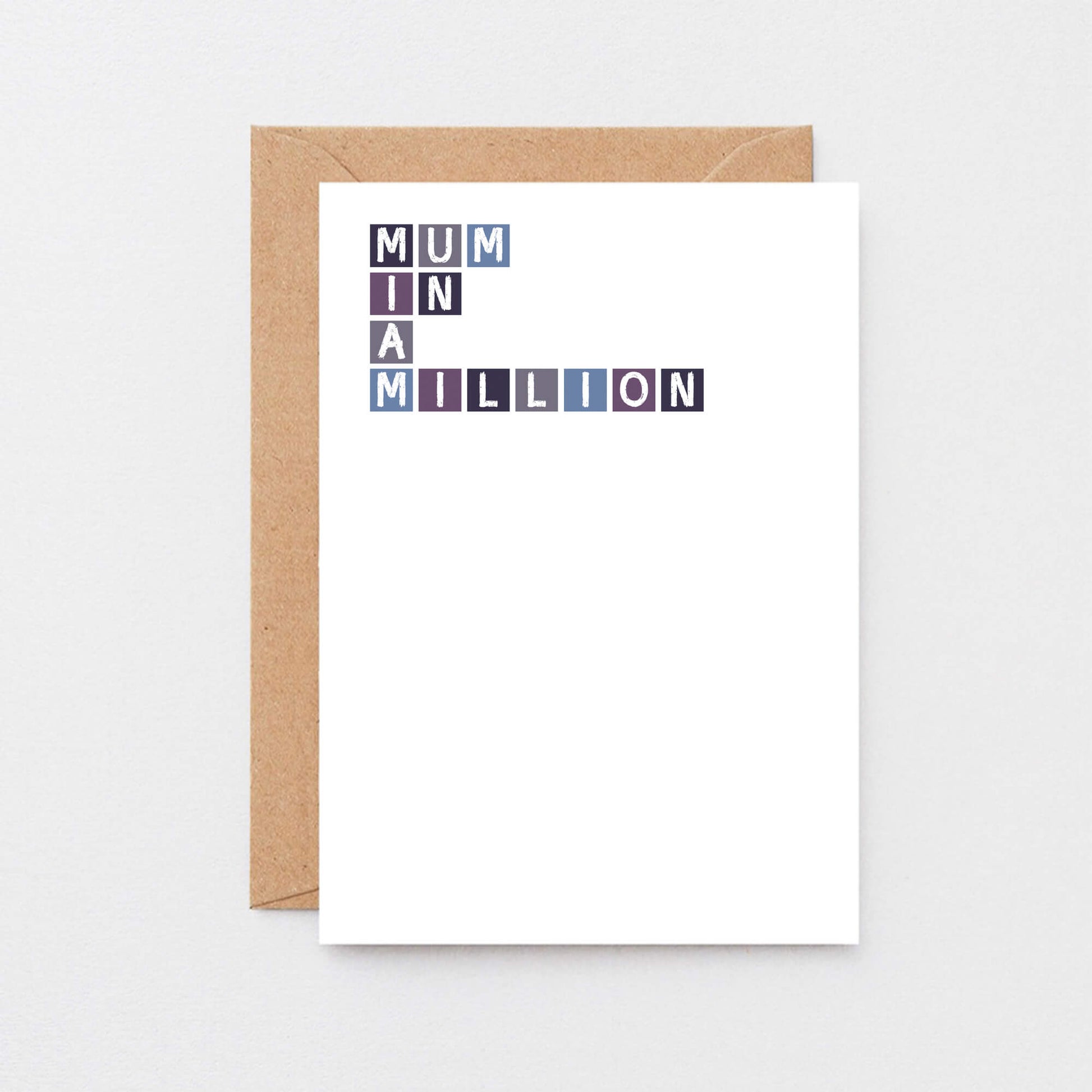 Mum In A Million Card by SixElevenCreations. Product Code SE0308A6