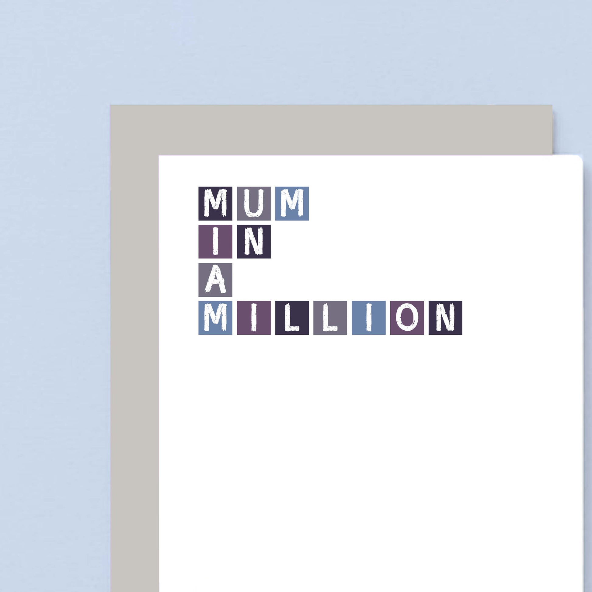Mum In A Million Card by SixElevenCreations. Product Code SE0308A6
