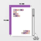 Mum Card by SixElevenCreations. Reads Mother of the year. Once again. Product Code SE0326A6