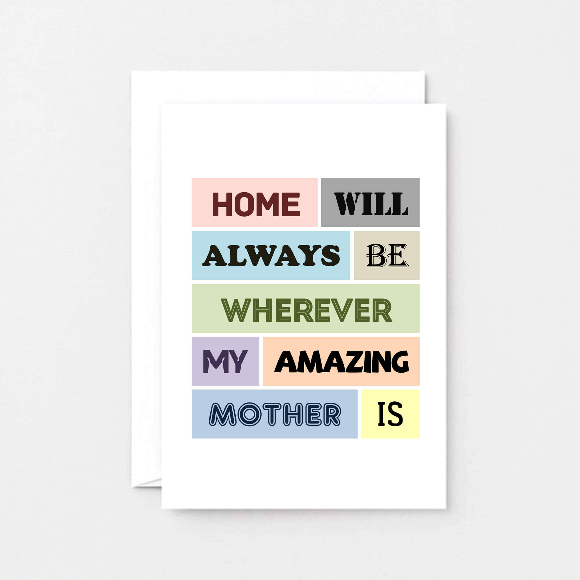 Home Is Where Mum Is Card by SixElevenCreations Product Code SE0013A6