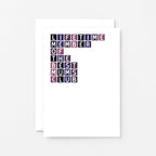 Best Mum Card by SixElevenCreations. Reads Lifetime member of the best mums club. Product Code SE0303A6