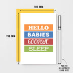 New Baby Triplets Card by SixElevenCreations Product Code SE0005A6